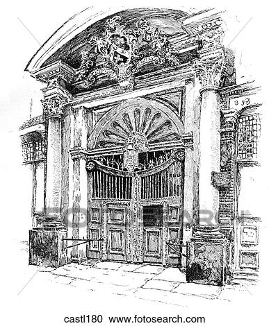 Clipart - Door of the Brewers` Guild, London, England. Fotosearch