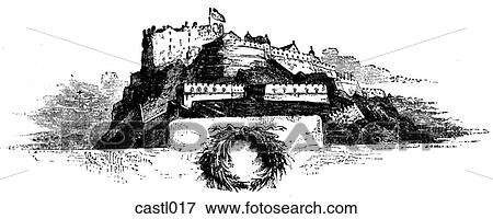 Fortified City View Large Illustration Stock Illustration - Fortified City. Fotosearch