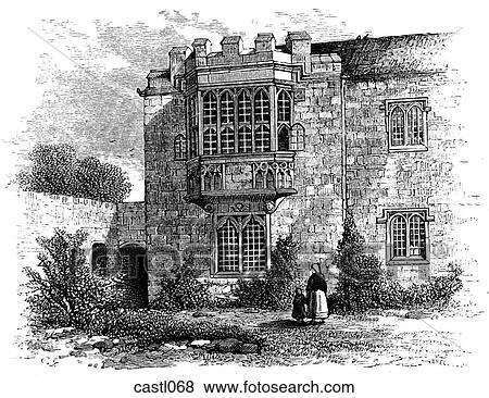 Geoffrey of Monmouth`s Window, Wales View Large Illustration Stock Illustration - Geoffrey of Monmouth`s Window, Wales. Fotosearch