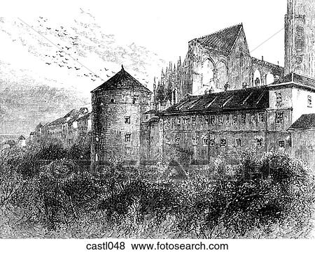 Hradshchin and Cathedral of St. Vitus, Prague View Large Illustration Stock Illustration - Hradshchin and Cathedral of St. Vitus, Prague. Fotosearch