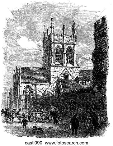 Merton College Chapel, Oxford, England View Large Illustration Clipart - Merton College Chapel, Oxford, England. Fotosearch