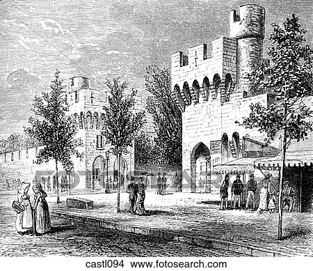 Rue Petrarque, Avignon, France View Large Illustration Stock Illustration - Rue Petrarque, Avignon, France. Fotosearch