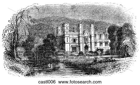 Scottish Manor View Large Illustration Stock Illustration - Scottish Manor. Fotosearch