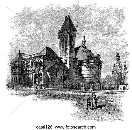 Shakespeare Memorial Hall, Stratford, England View Large Illustration Stock Illustration - Shakespeare Memorial Hall, Stratford, England. Fotosearch