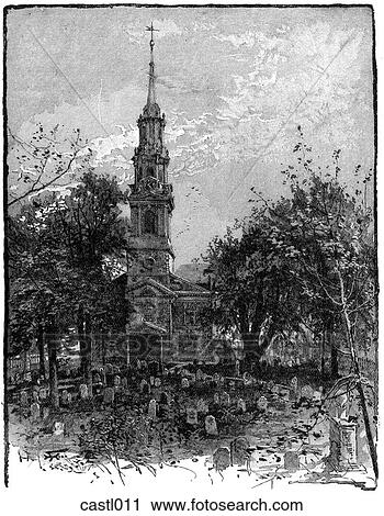St. Paul`s, New York View Large Illustration Clip Art - St. Paul`s, New York. Fotosearch