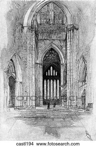 The Five Sisters from the South Transept Entrance, York Cathedral, England View Large Illustration Stock Illustration - The Five Sisters from the South Transept Entrance, York Cathedral, England. Fotosearch
