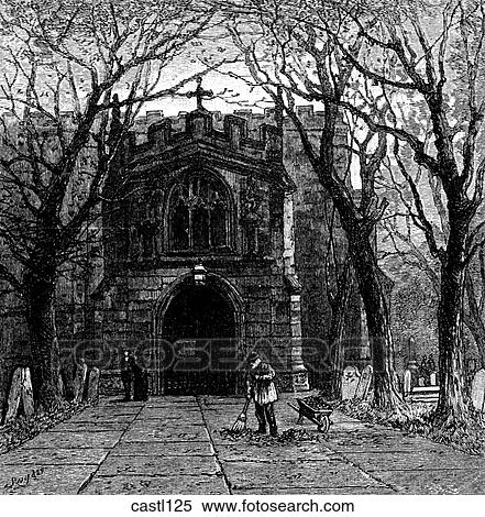 The Porch of Holy Trinity Church, Stratford, England View Large Illustration Stock Illustration - The Porch of Holy Trinity Church, Stratford, England. Fotosearch