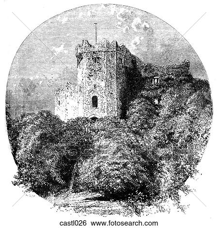 The Ruined Keep, Cardiff Castle, Wales View Large Illustration Stock Illustration - The Ruined Keep, Cardiff Castle, Wales. Fotosearch