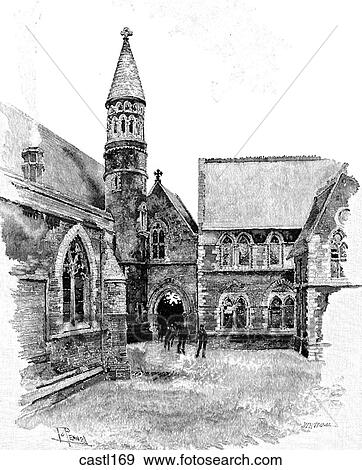 Stock Illustration - Uppingham Chapel Entrance, England. Fotosearch