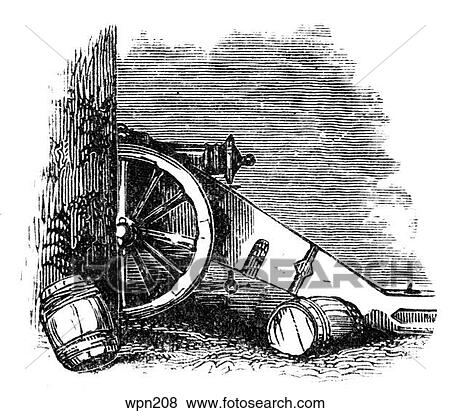 18th Century Cannon in Defensive Emplacement View Large Illustration Stock Illustration - 18th Century Cannon in Defensive Emplacement. Fotosearch