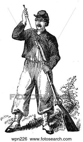 A Soldier in the 11th Indiana Regiment, American Civil War View Large Illustration Stock Illustration - A Soldier in the 11th Indiana Regiment, American Civil War. Fotosearch