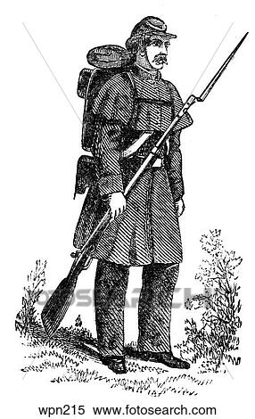 A Soldier in the 6th Massachusetts Regiment, American Civil War View Large Illustration Stock Illustration - A Soldier in the 6th Massachusetts Regiment, American Civil War. Fotosearch