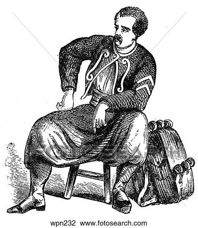 A Soldier in the Louisiana Zouaves, American Civil War View Large Illustration Drawing - A Soldier in the Louisiana Zouaves, American Civil War. Fotosearch