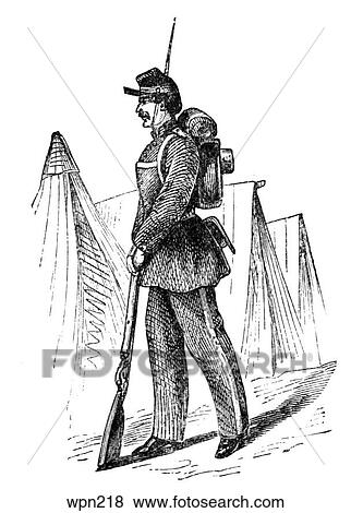 A Soldier in the New Jersey State Militia, American Civil War View Large Illustration Stock Illustration - A Soldier in the New Jersey State Militia, American Civil War. Fotosearch