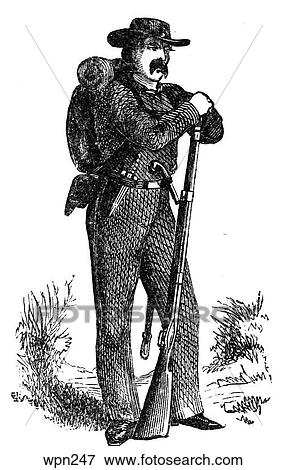Stock Illustration - A Soldier in Wilson`s Zouaves, American Civil War. Fotosearch