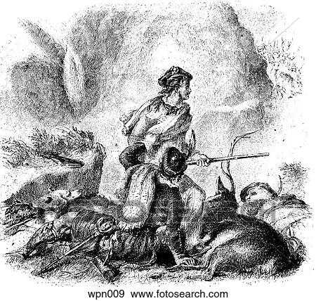 Ambushed Hunters View Large Illustration Stock Illustration - Ambushed Hunters. Fotosearch