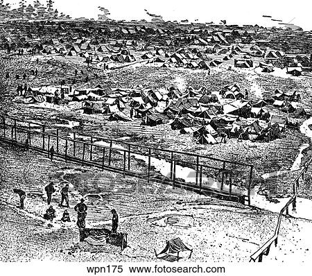 Andersonville Prison, During the American Civil War View Large Illustration Stock Illustration - Andersonville Prison, During the American Civil War. Fotosearch