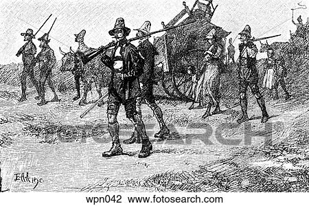 Canadian Militia, c. 1820 View Large Illustration Drawing - Canadian Militia, c. 1820. Fotosearch