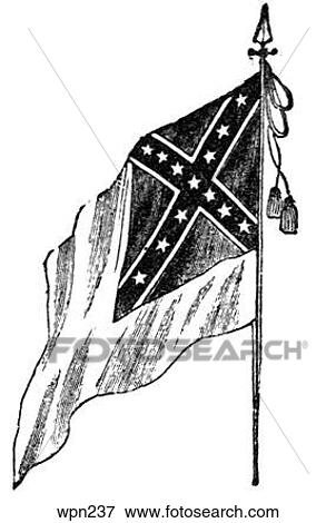Stock Illustration - Confederate Flag Civil War. Fotosearch