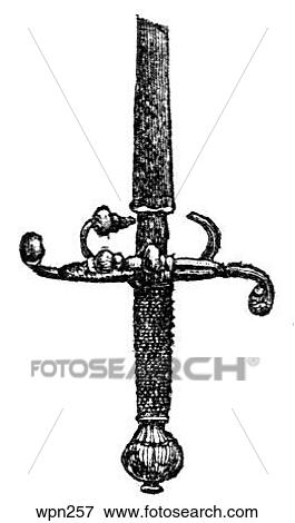 Early 16th Century Sword handle View Large Illustration Stock Illustration - Early 16th Century Sword handle. Fotosearch