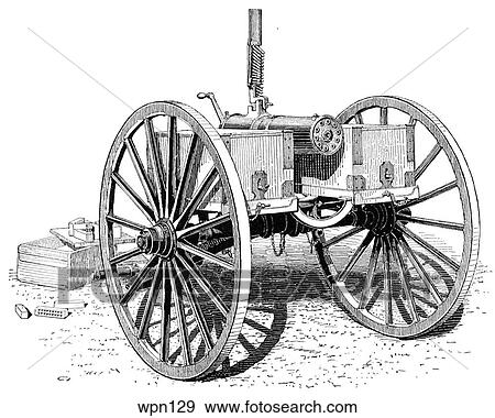 Stock Illustration - Gatling Field Gun. Fotosearch