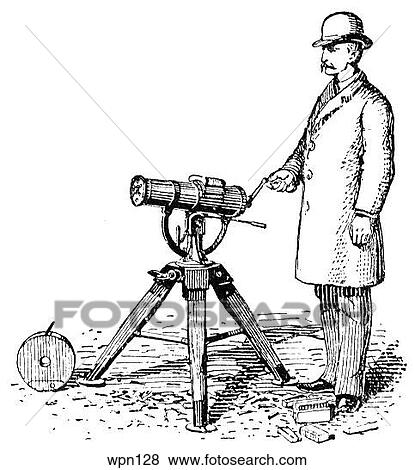 Gatling Police Gun with Operator View Large Illustration Stock Illustration - Gatling Police Gun with Operator. Fotosearch