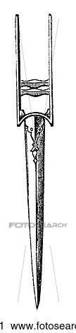 Gauntlet Sword View Large Illustration Clip Art - Gauntlet Sword. Fotosearch