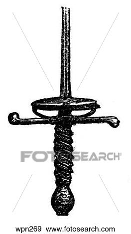 German Flamberg handle (small sword), Early 17th Century View Large Illustration Stock Illustration - German Flamberg handle (small sword), Early 17th Century. Fotosearch