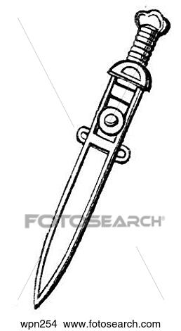 Stock Illustration - Roman Cavalry Sword. Fotosearch