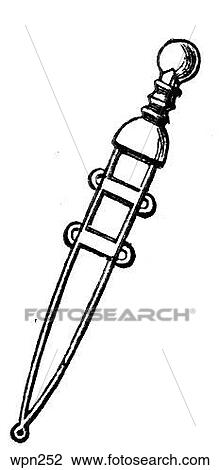 Drawing - Roman Legionary Sword. Fotosearch