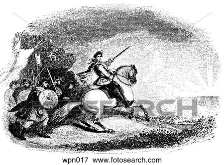 Scottish Officer Leading a Charge View Large Illustration Stock Illustration - Scottish Officer Leading a Charge. Fotosearch