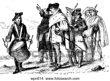 Stock Illustration - Scottish Soldiers and Drummer. Fotosearch
