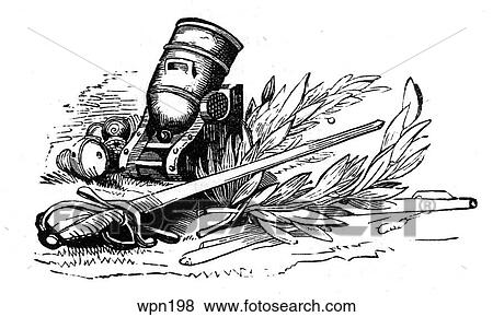 Sword and Mortar View Large Illustration Stock Illustration - Sword and Mortar. Fotosearch