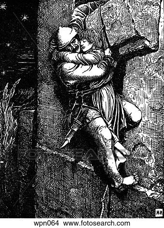 The Rescue. Illustration by Howard Pyle View Large Illustration Stock Illustration - The Rescue. Illustration by Howard Pyle. Fotosearch
