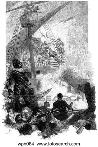 The Spanish Armada View Large Illustration Stock Illustration - The Spanish Armada. Fotosearch