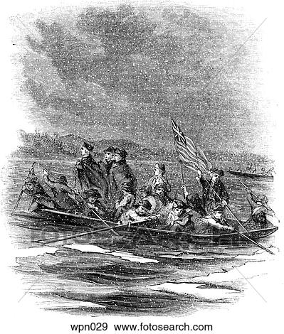 Washington Crossing the Delaware View Large Illustration Stock Illustration - Washington Crossing the Delaware. Fotosearch