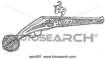 Wheel Lock Pistol, 16th century View Large Illustration Stock Illustration - Wheel Lock Pistol, 16th century. Fotosearch