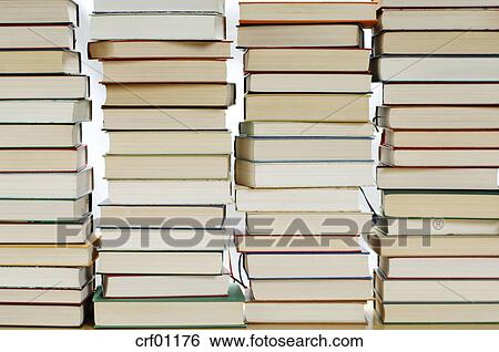stock images of stacked books crf01176 search stock photography