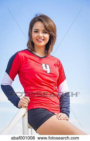 アメリカ テキサス アメリカ人 高校 女の子 中に スポーツ 衣装 写真館 イメージ館 Abaf Fotosearch