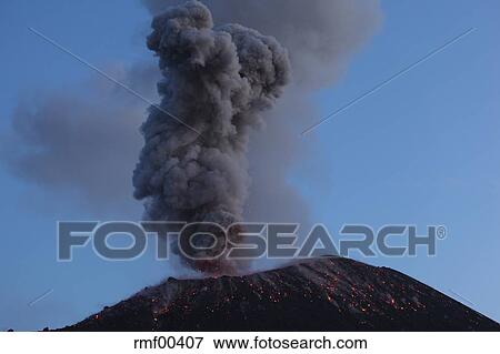 インドネシア スマトラ Krakatoa 火山 噴火 写真館 イメージ館 Rmf Fotosearch