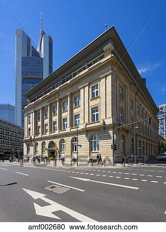 Germany Hesse Frankfurt Old Building Of Deutsche Bank With