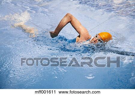 摄影图库 - "spain, mallorca, sa, 昏迷, triathlet, 游泳, 在, a