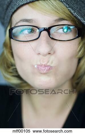 Woman, mouth full Stock Photography | mff00105 | Fotosearch