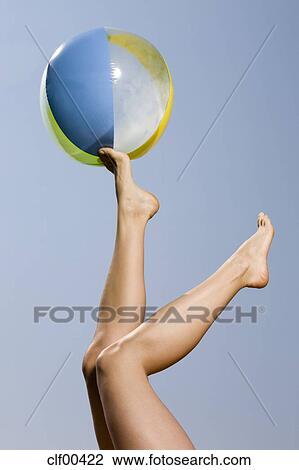 beach ball with arms and legs
