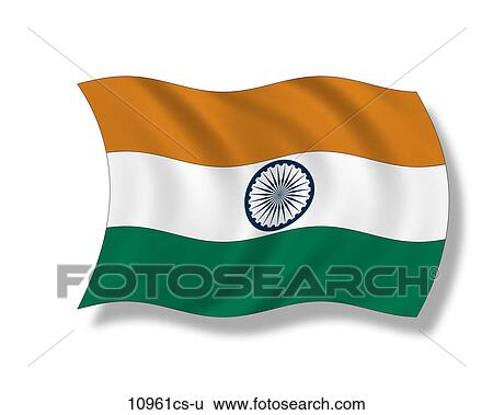 イラスト 旗 の インド イラスト 10961cs U Fotosearch