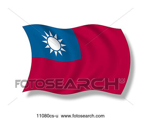 イラスト 旗 の 台湾 イラスト cs U Fotosearch