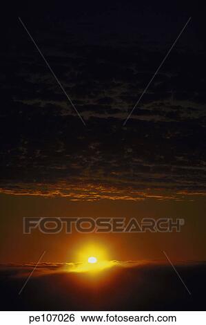 Stock Photograph - background, beauty, brown, cloud, dark, eternity, horizon. Fotosearch