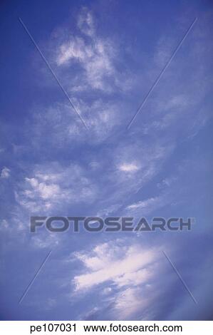 Stock Image - background, blue, cloud, day, happy, nature, outdoor. Fotosearch