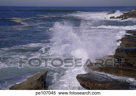 Stock Photography - day, background, coast, blue, beach, horizon, activity. Fotosearch