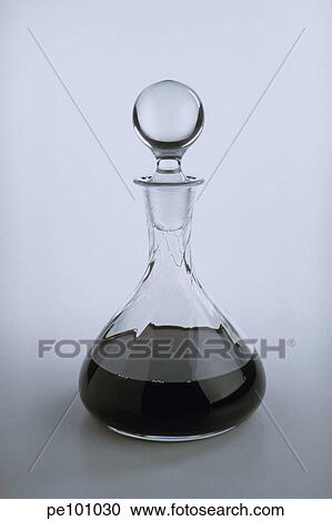 Stock Image - beverage, black, bottle, brown, dark, decanter, dine. Fotosearch